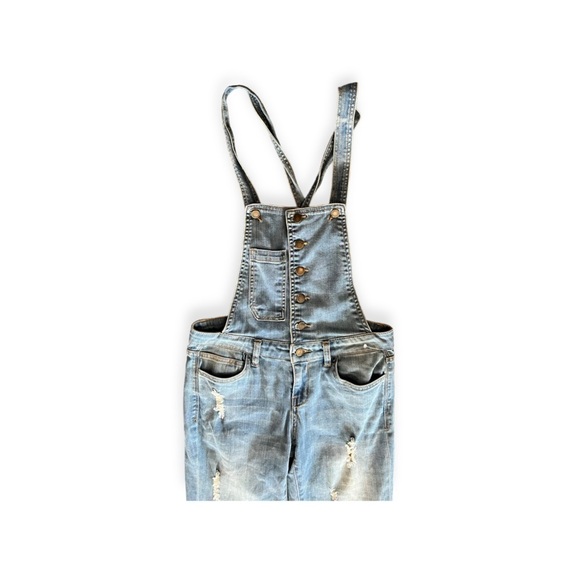 Life in progress denim jeans overalls jumper sz 25 small - Picture 2 of 10